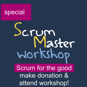 20/21 Dec 22 <br/><b style="color:#C80074">Scrum-for-the-good</b>:<br/> make a donation and attend <b>Scrum Master</b> training!